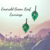Green leaves + fluorite earrings IG