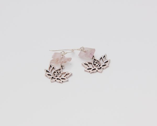 Lotus Charm & Selenite Earrings-0034