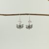 Lotus Charm & Selenite Earrings on twig-0054