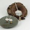 Silver hex pendant & earrings druzy drop set CATEGORY pic edited & resized & cropped