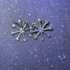 SN IG edit gold luster snowflake earrings
